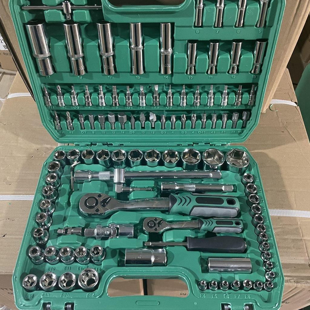 216-Piece Socket and Wrench Set for Auto Repair