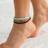 Bohemian Handmade Colorful Seed Bead Anklet: Personalized Creative Design.