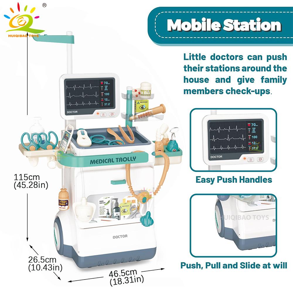 Medical Table Equipment Set Children's Toy  Includes Simulated Exquisite Props  Simulated Doctor Game Parent-Child Interaction