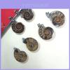 Madagascar Natural Shell Pendant With Geometric Animal Design For Diy Jewelry Making