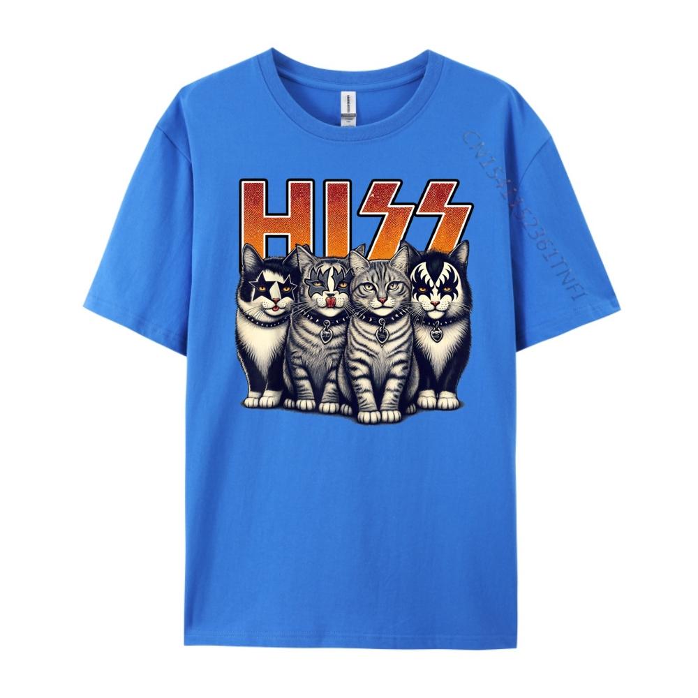 Hiss Funny Cats Kittens Rock Rockin Birthday Gifts Idea Clothing TShirt T Shirt for Men Valentines Day Gift TShirt