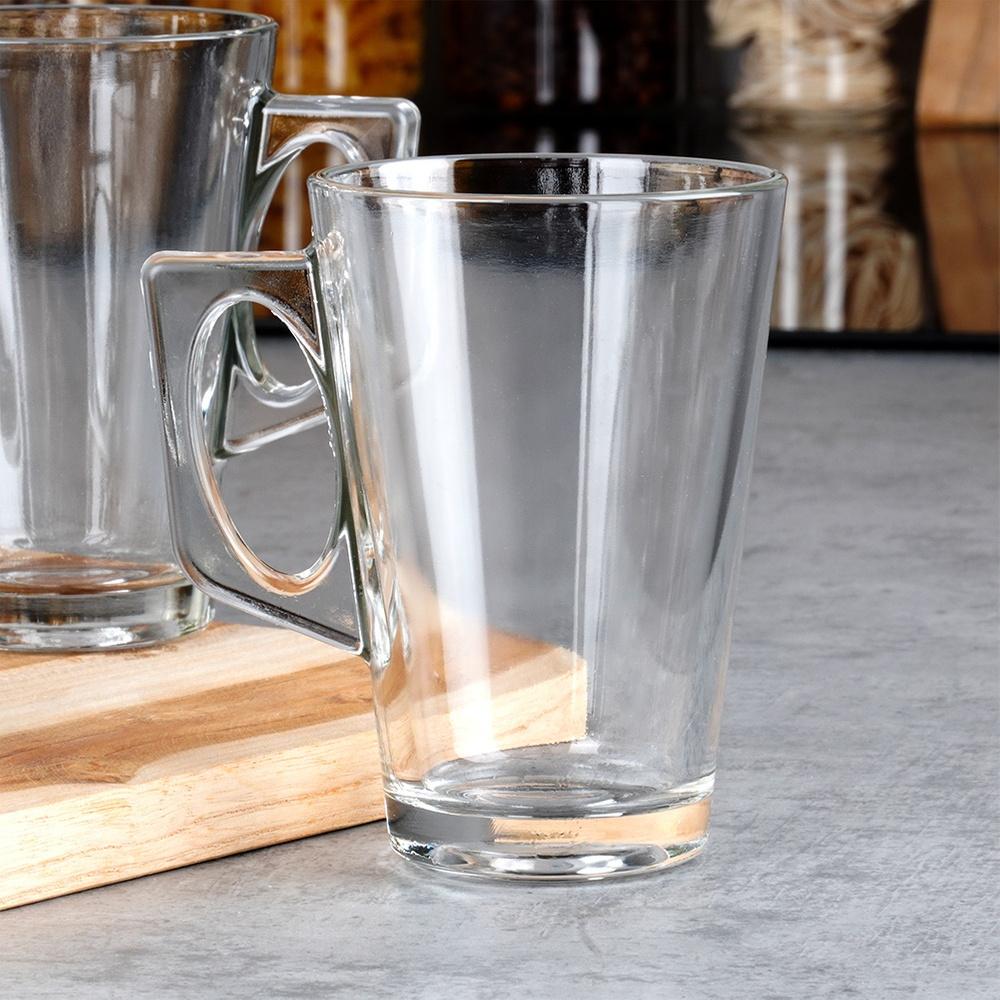 6x Szklanki Do Kawy Latte Herbaty Napojów Ciepłych Zimnych Zestaw Szklanek