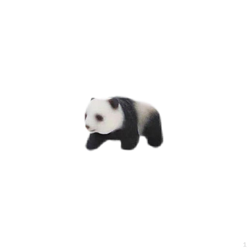 Mini Fairy Garden Panda Statue Animal Ornament 1/64 Scale Flower Plants Cute Photography Props