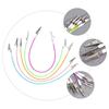 MUELODSIC Napkin Clips 5 Pack Silicone Iron Foldable Colorful Random Color