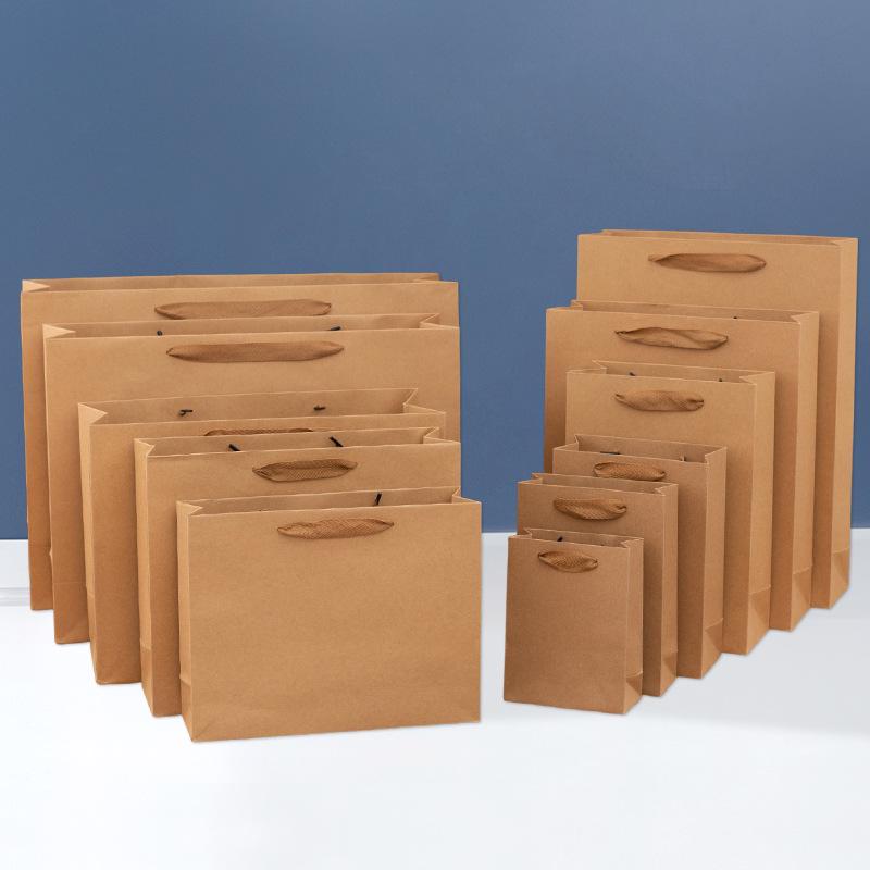 Shouheng Thickened Cowhide Gift Tote: White Card Paper Bag for Clothing & Souvenirs