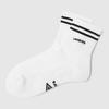 Striped Cushioned Mid Socks White UR123CSC32