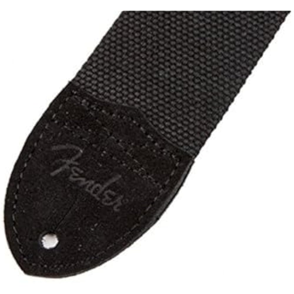[Fender] Strap Cotton/Leather Strap, Black