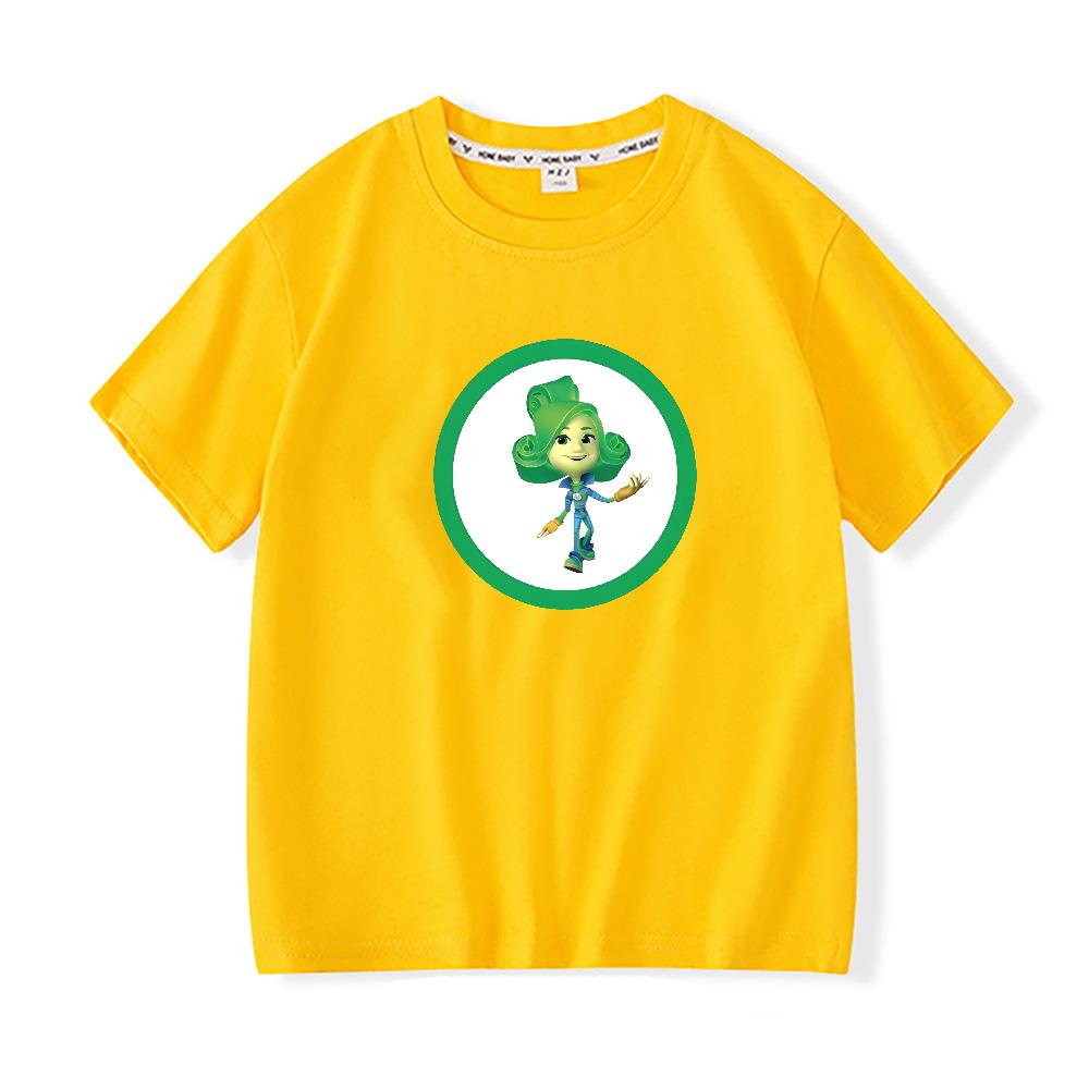 The Fixies Baby Girls T-SHIRT Summer Casual Short Sleeve Toddler Clothing Kids Soft 100%Cotton Funny T-shirt Anime T-shirt Cartoon Childrens  Tops