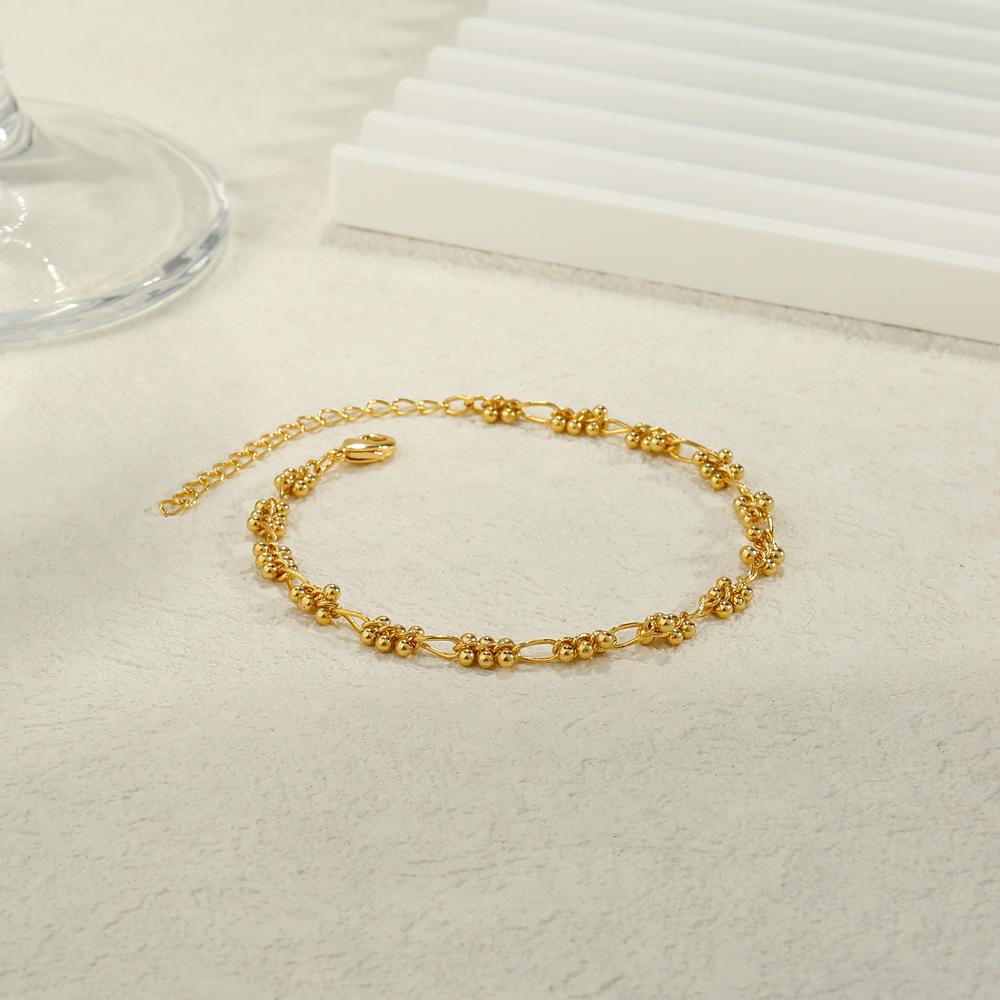 Moderne Goldplattierte Kleine Kugelkette für Damen