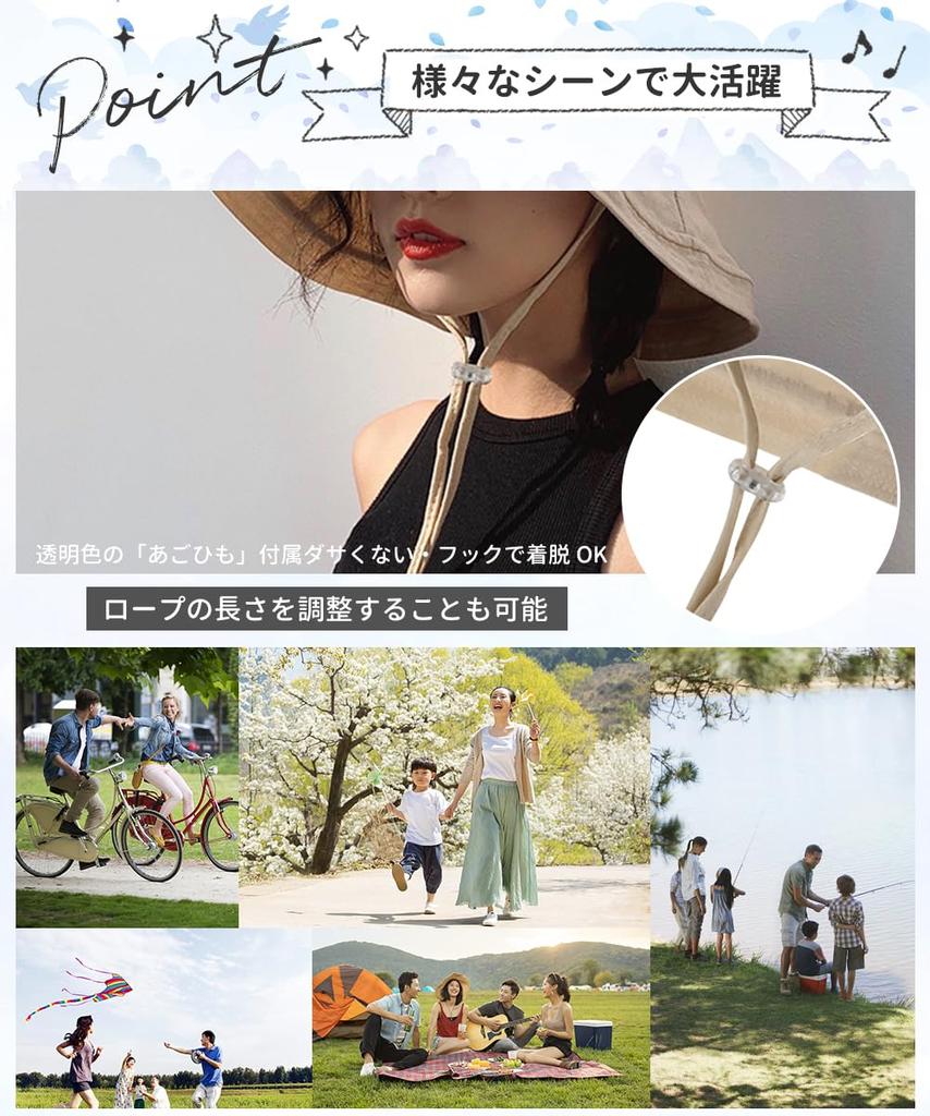 UV Protection Hat for Women Hat with Improved Windproof Breathable and Foldable Design Large Wide Slimming Chin UV Sun Scallop Head Circumference