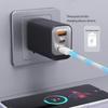 Portable 3 Ports Mobile Phone Charger USB Type C US/EU/UK Plug Power Supply Universal Power Adapter Travel