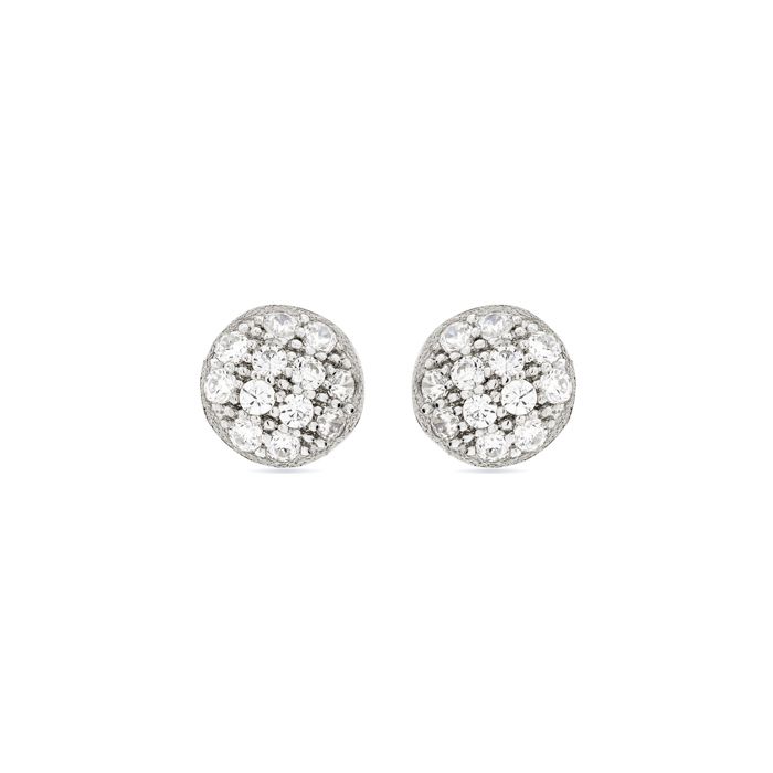 Luxenter Boucles d'oreilles en argent 925 et zirconium brillant plaqué finition en rhodié - Micmir