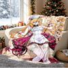 Genshin Impact Muster Decke für Heimdekoration, Bett, Sofa, Auto Reisen, Camping, Geeignet für Alle Jahreszeiten, Geburtstag Weihnachtsgeschenk