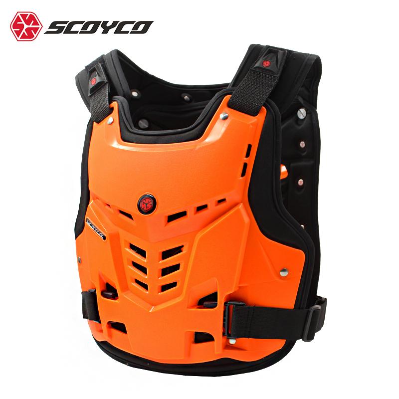 Scoyco AM05 Off-road Motorcycle Armor Coat Chest Back Shock-resistant Men Motocross Riding Jacket Racing Protective Gear