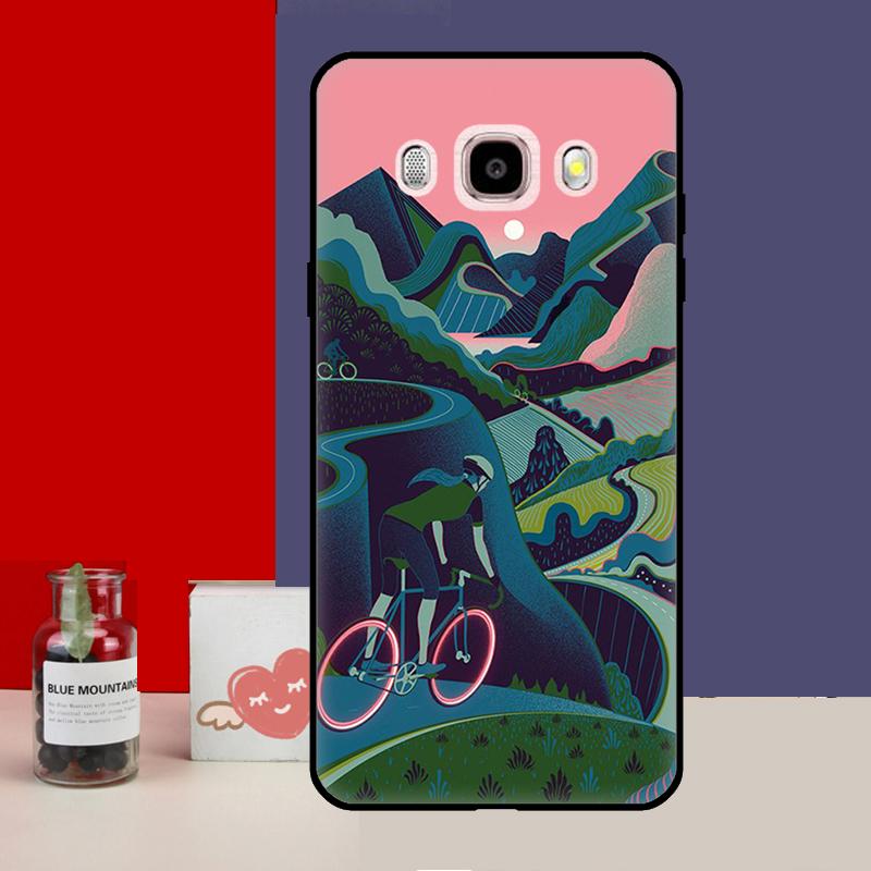 Cyklistický umělecký obal na kolo pro Samsung Galaxy J6 J4 Plus 2018 J8 A6 A7 A8 A9 J1 J3 J5 J7 2016 A3 A5 2017 Coque