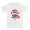 Herren Meowscular Gym T-Shirts Monster Hunter World MHW Spiel Baumwollkleidung Sommer Kurzarm T-Shirt Rundhals T-Shirt Übergröße