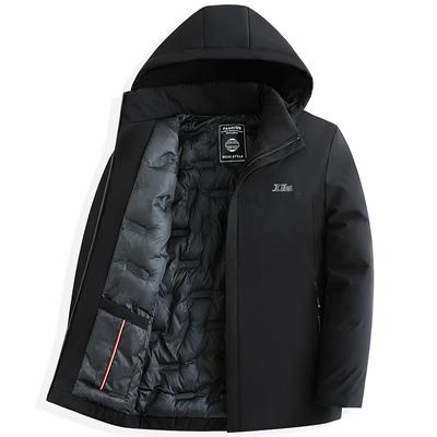 Gepolsterter und verdickter Wintermantel für Herren, Daunenjacke, lässiger warmer Baumwollmantel
