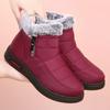 Winter new medium and low-top cotton boots women's side double zipper snow boots velvet warm mother boots