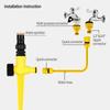 Garden Sprinkler 360° Adjustable Spray Nozzles Agriculture Irrigation Lawn Farm Greenhouse Automatic Plant Watering Sprinkler
