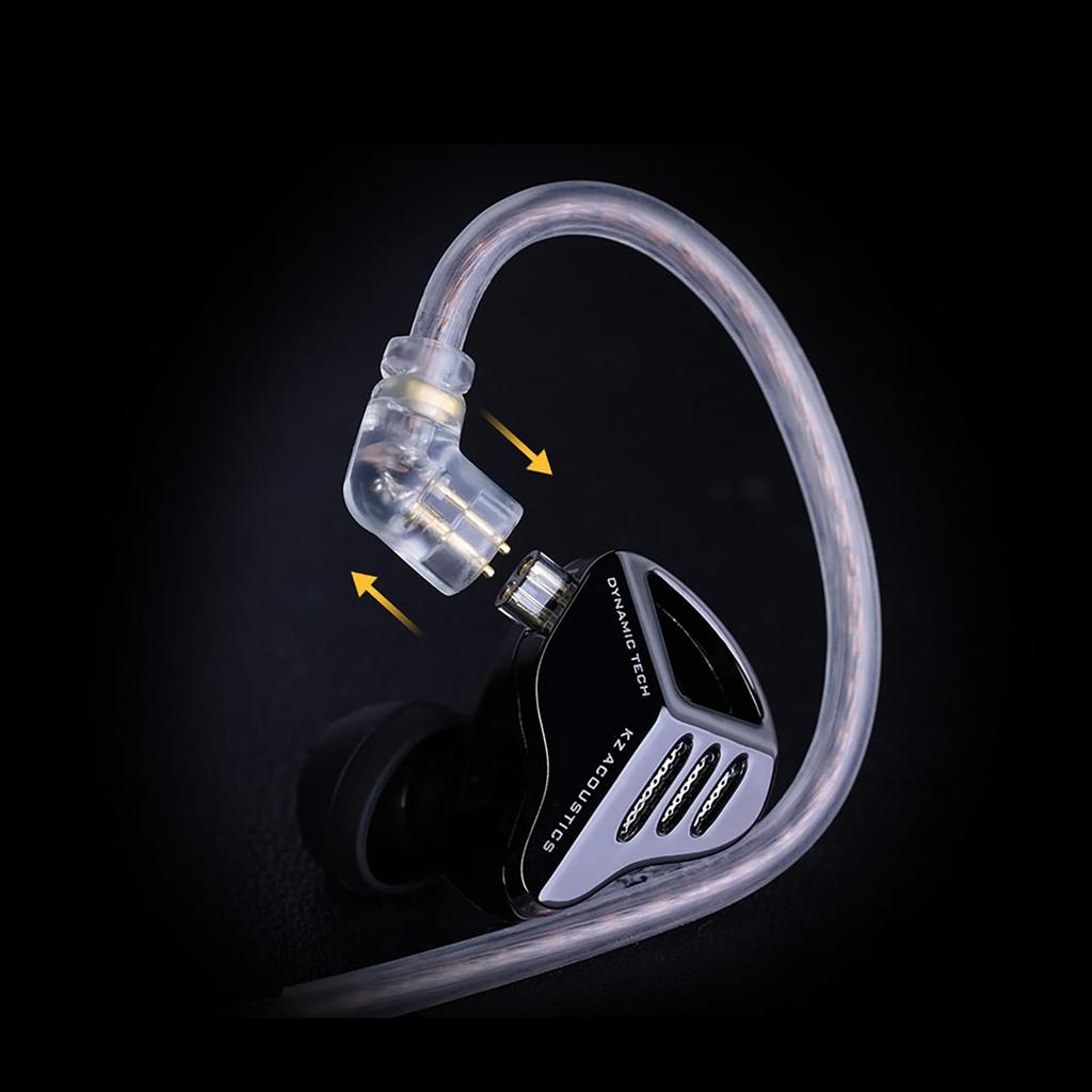 Linsoul KZ ZVX Pro metal shell dynamic earphones tuned based on acoustics Equipped with inner magnetic dynamic diaphragm design microphone selection