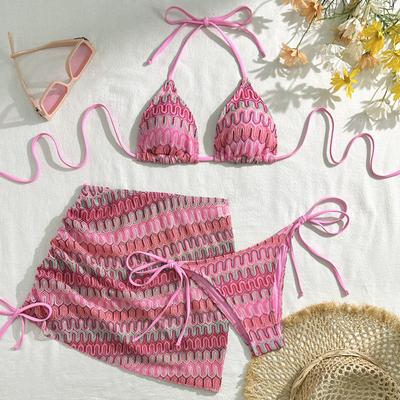 Sexy Bikinis 2026 Damen Badeanzüge Damen Dreiteilige Bademode Strand Badesachen Badeanzüge Brasilianisches Bikini Set Pool Badegast