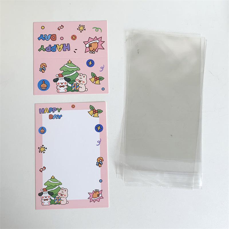 Originální balíček kartonů s vánočními kreslenými postavičkami mimo formu