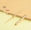 Bamboo Ear Spoon & Brass Toothpick Keychain: Creative Gift for Ear Cleaning