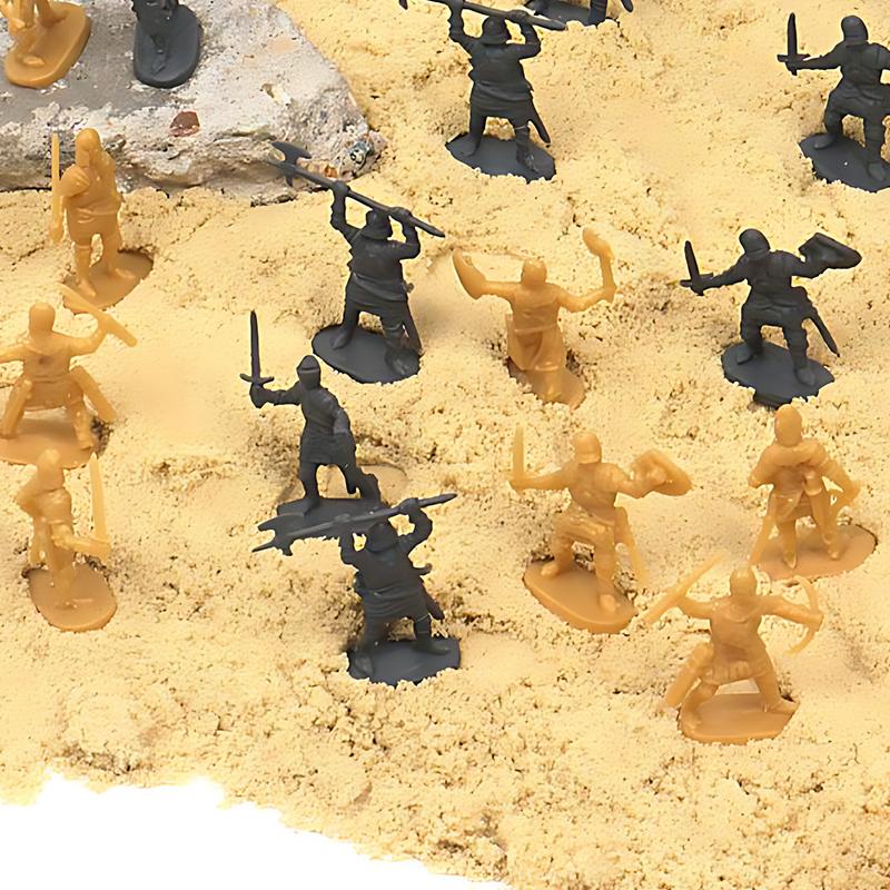 25-100PCS Soldier Model Archaic Swordman War Scene DIY Models Medieval Knight Soldier Role-Playing Props School Rewards Gift ZYF