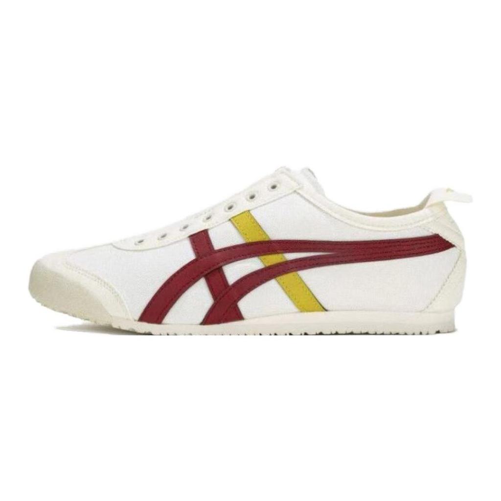 Onitsuka Tiger Comfortable Versatile Shock Absorbing Durable Low Top Casual Shoes Kids sneaker Black Red 1184A085-108
