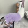 Cute Electric Wagging Plush Tail For Car Remote Control Moving Fox Tail Decoration Universal For Scooter Motorcycle Home Decor