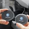 2025 Hot 2pcs Car Coaster Waterproof Non-Slip Mat Water Cup Pad for VW Volkswagen Golf Polo Passat Touran Jetta Auto Interior Ac