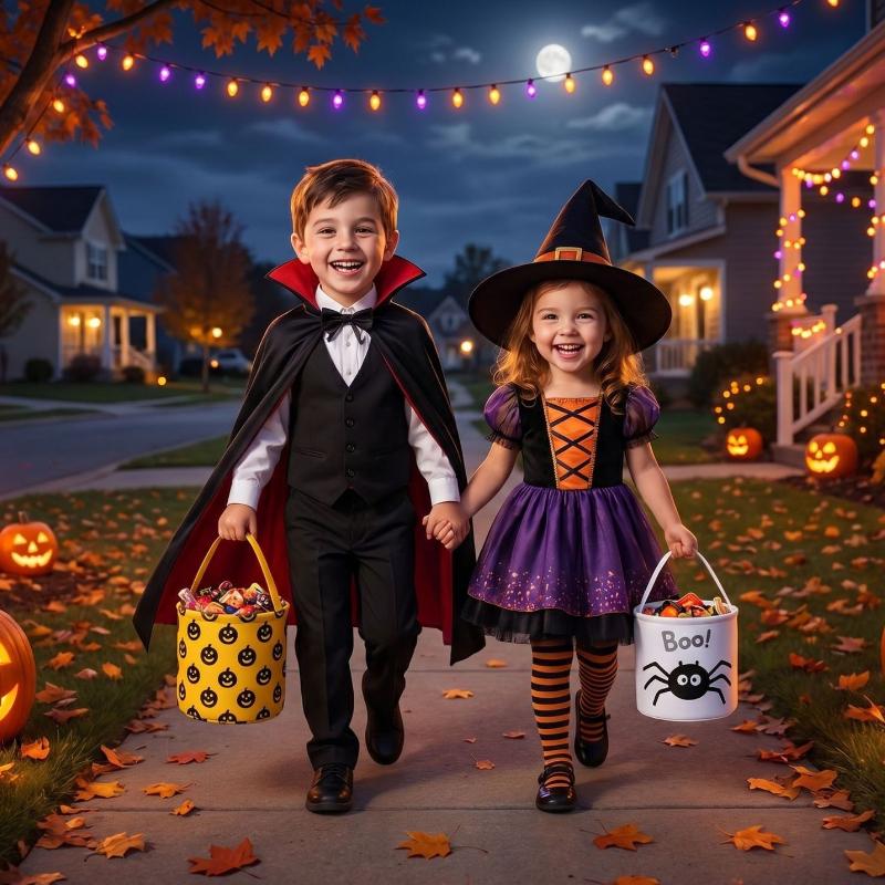 Halloween Party Decorations, Printed Canvas Bags, Pumpkin Bags, Candy Baskets, Pumpkin Halloween Baskets