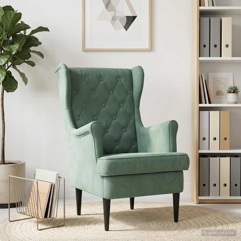 Armchair Sea Green Velvet