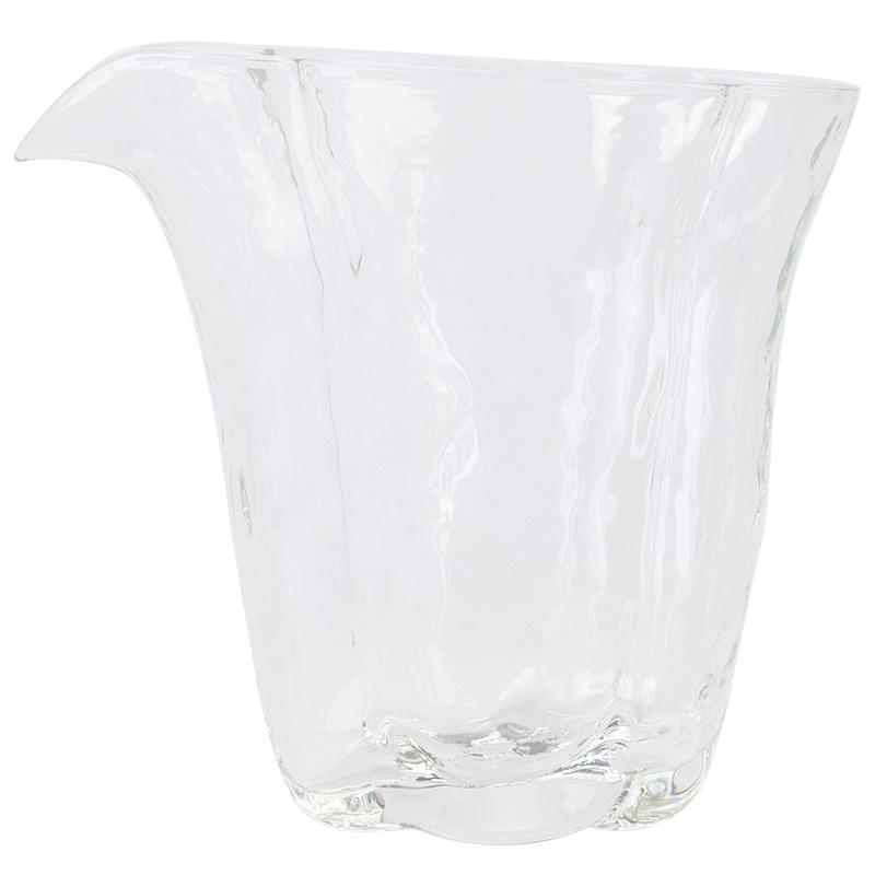 Begonia Flower Borosilicate Glass Tea Separator: Heat-Resistant Gongfu Tea Cup Set, Transparent and Anti-Scald.