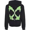 Off-White Bolt Arrows Hoodie Black Men Streetwear OMBB034S21FLE0091055