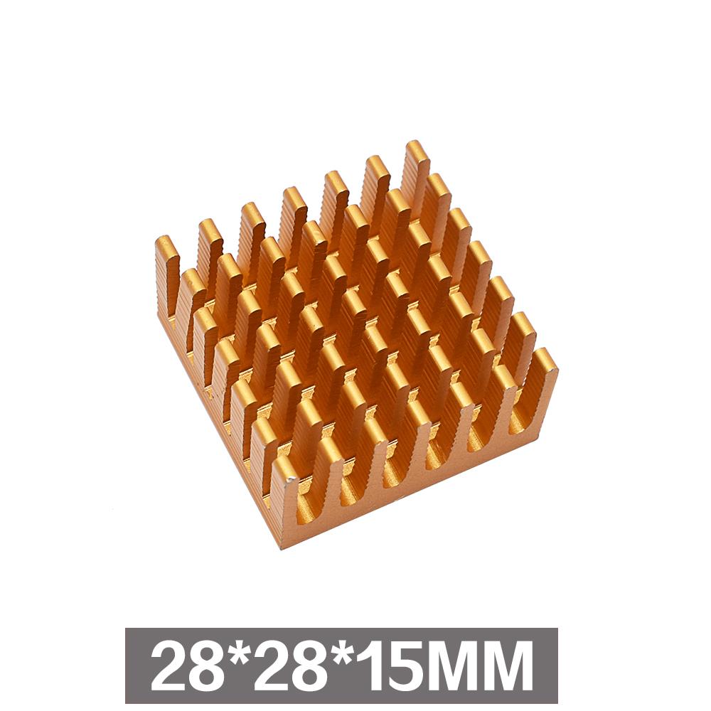 14*14*8mm Golden Black Aluminum Radiator IC Heat Sink Heat Sink 40 X 40 Mm X 11 Mm / 28 X 28 X 6 / 25 Mm
