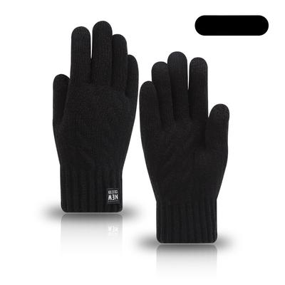 Handschuhe Winter Herren Doppellagig Fleecegefüttert Dick Fahrhandschuhe Kältefest Thermostrick Touchscreen-Handschuhe Damen