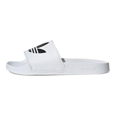 Adilette Lite Σαγιονάρες Λογότυπο Τριφύλλι - Cloud White Unisex Αθλητικά Παπούτσια Core-Black FU8297