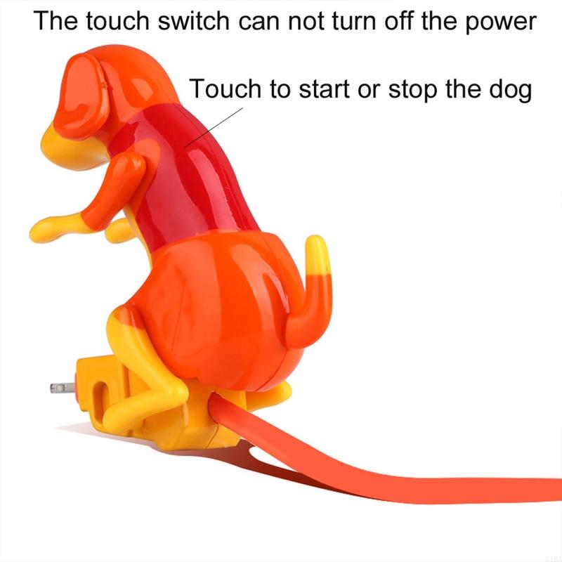 Funny for Touch Dog Phone Charger Cable for Type-C Moving Stray Dog Fast Charging USB C Cable with for Touch Switch