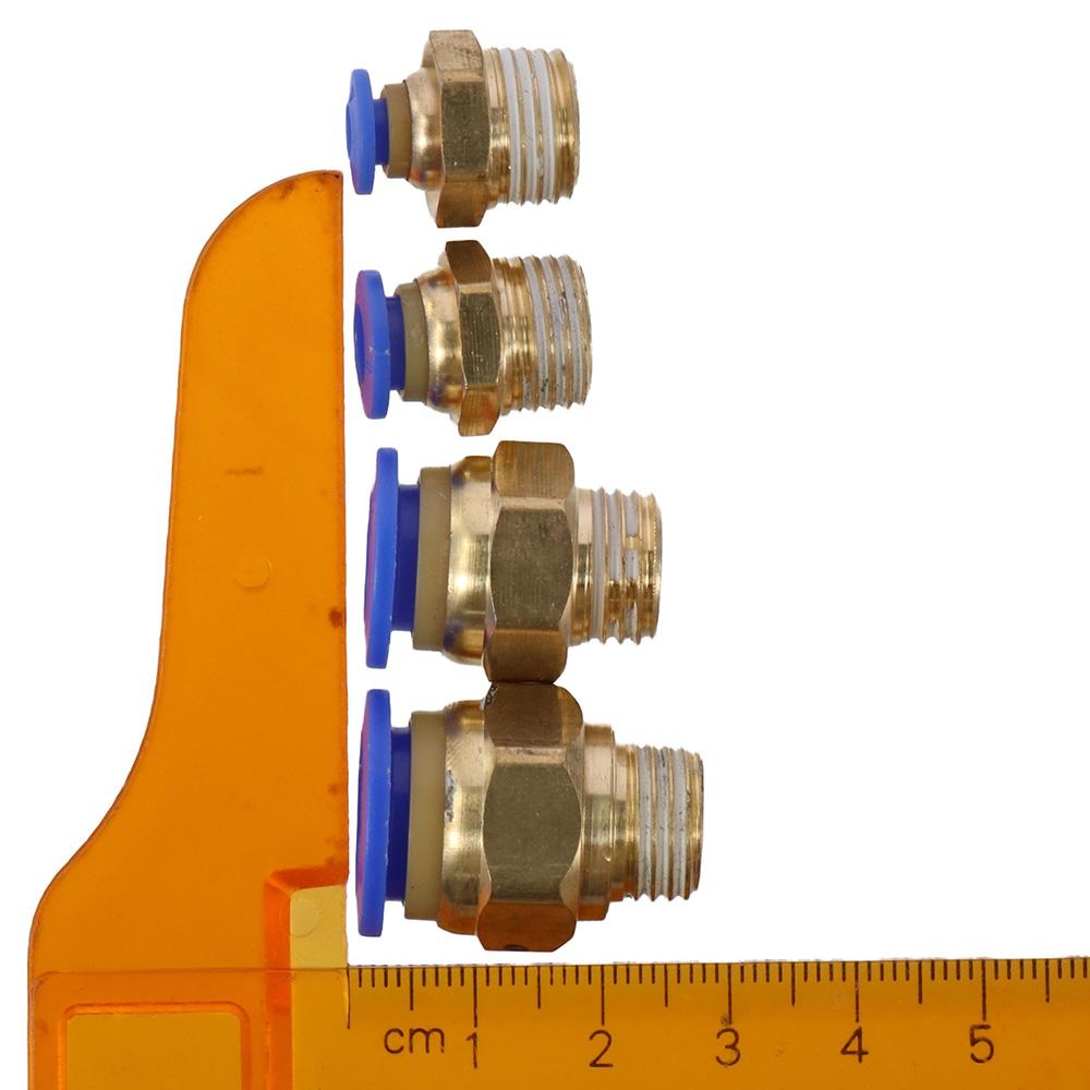 4pcs Pneumatic Push-to-connect Tube Connection