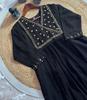 Indian Designer Georgette V-Neck Gown Kurta WomenBollywood Anarkali Top Tunic Kurti