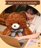 Cartoon Cute Little Bear Plush Toy with Bow Tie - Perfect Birthday Gift