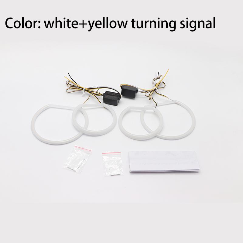 LED SMD Cotton Light Switchback Angel Eye Ring DRL Kit For BMW X5 E53 Pre Facelift 2000 2001 2002 2003