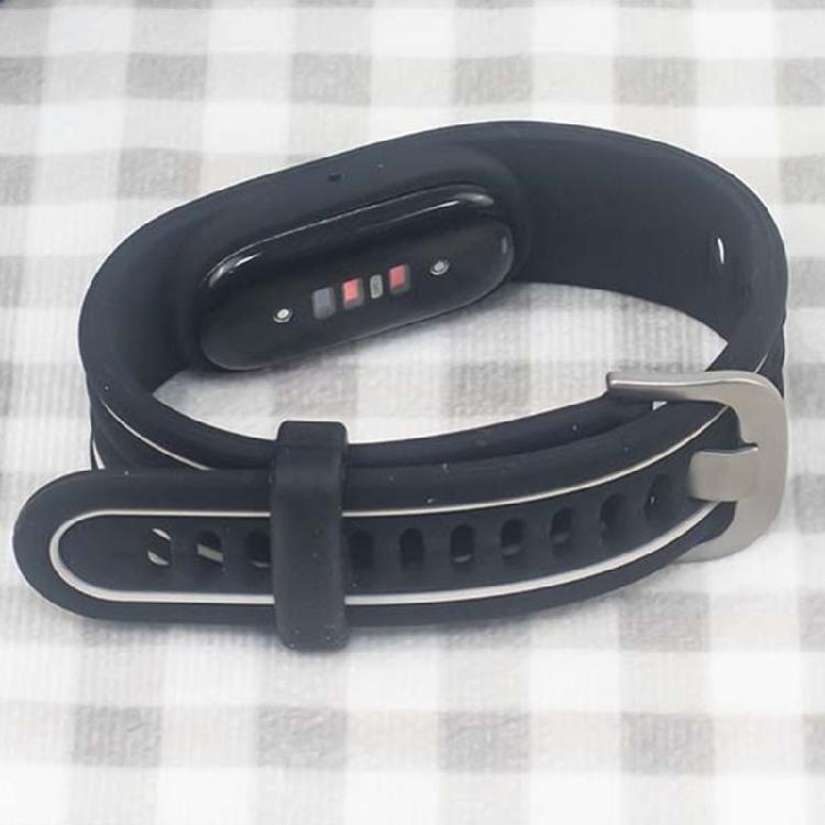 Two Tone Silicone Wristband, Replacement Watch Strap with Flexible Adjustment for Workdays, Exercise, and Travel