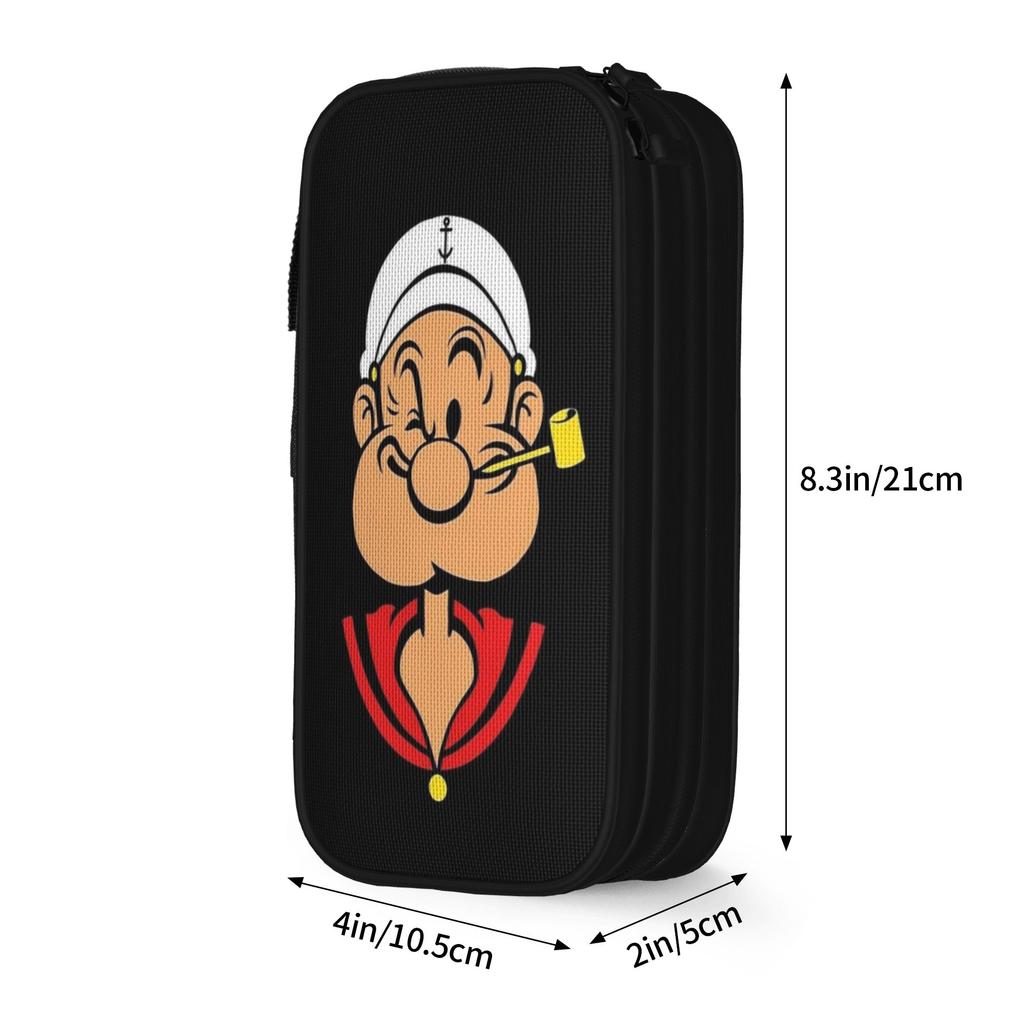 p-popeyes Pencil Case New Pen Box Pencil Bags Girl Boy Large Storage Office Gift Pencilcases