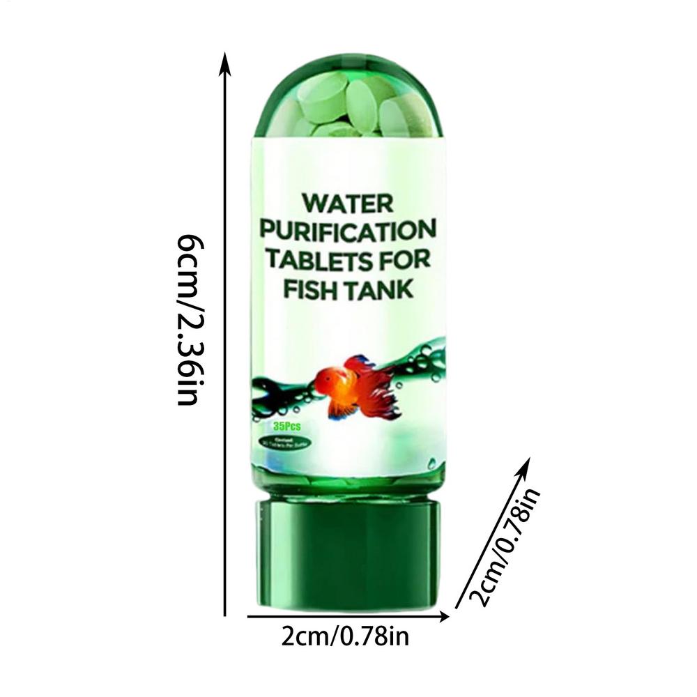 Water Purification Tablets Eco-Friendly Aquarium Water Purifier Fast-Acting Fish Tank Cleaning Solution Aquarium Water Clarifier