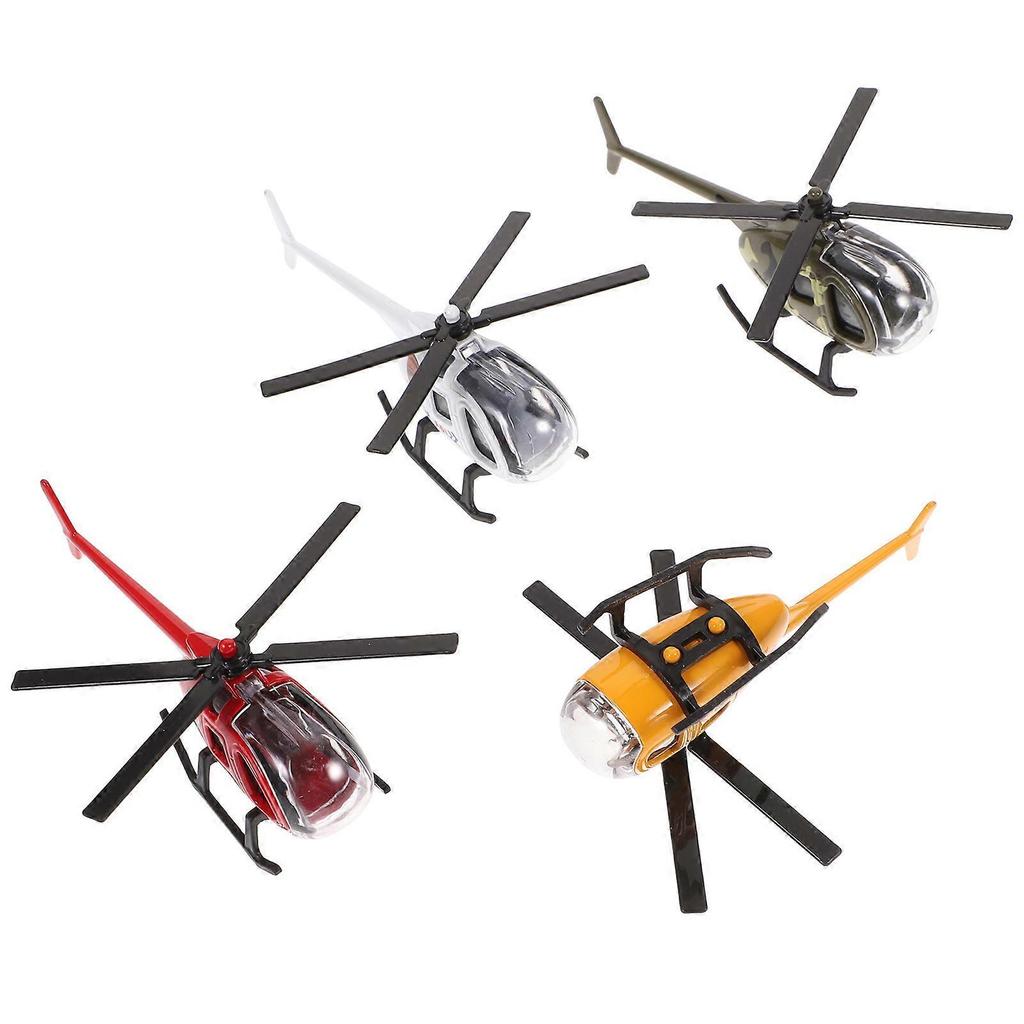 4 Stück Kinder Metallhubschrauber Dekoration Kinder Flugzeugmodell Neues Metallflugzeugmodell Schmuck
