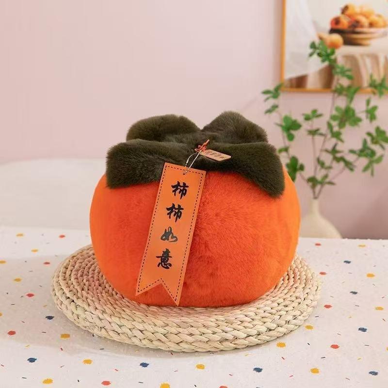 Dukke Plysj Persimmon Dekorasjoner Samleobjekter Kreativ Persimmon Anheng Pute