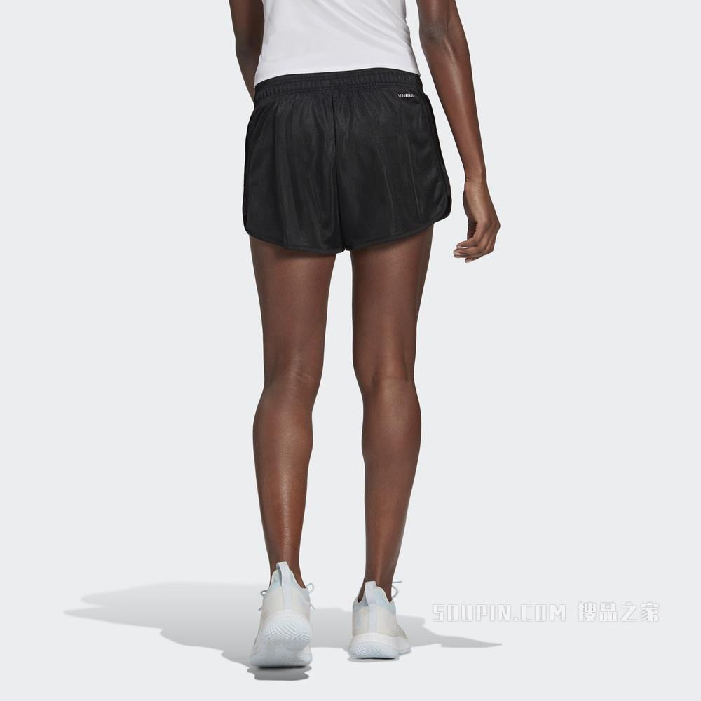 (WMNS) adidas Club Tennis Shorts Asia Sizing 'Black White' Women's GL5461