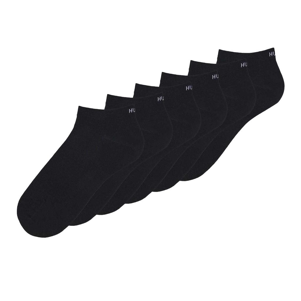 Hugo Unisex Adult Logo Organic Cotton Ankle Socks (Pack of 6)